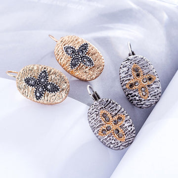 Vintage Gold Silver Color Accessories Unusual Korean Fashion Jewelry 2021 Female Statement Suspension Earrings Gifts for Women daiiibabyyy